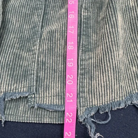 POL Teal Corduroy Jacket with Frayed Hem- it’s slightly brighter than in the pic - Picture 4 of 10